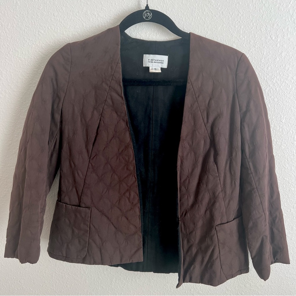 A Détacher (To Be Detached) - Brown Button Jacket - Women’s US 6